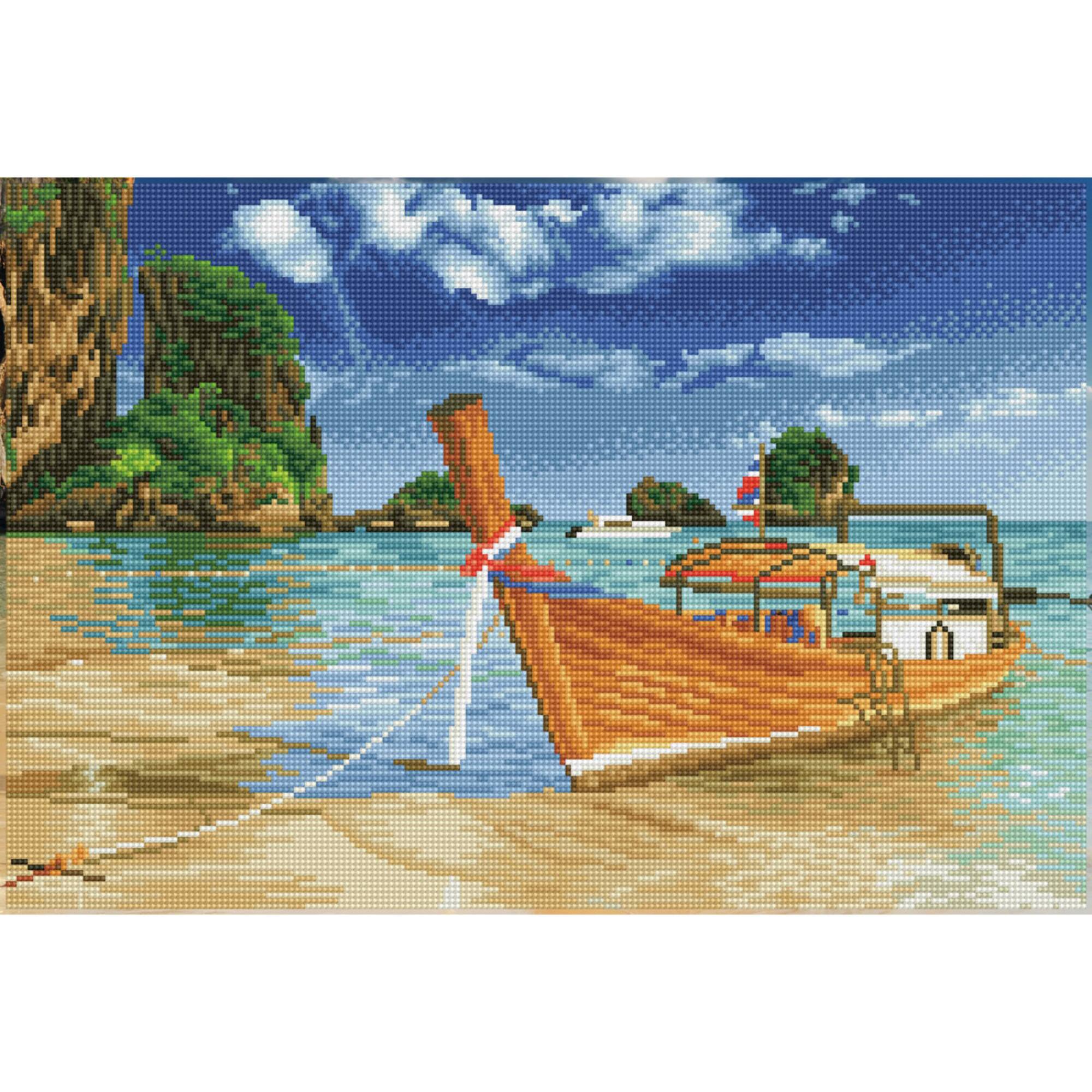 Diamond Dotz® Intermediate Thai Escape Pre-Framed Diamond Painting Kit